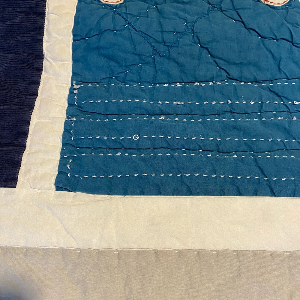 Pottery Barn Full Sports-Themed Patchwork Quilt - Picture 10 of 16